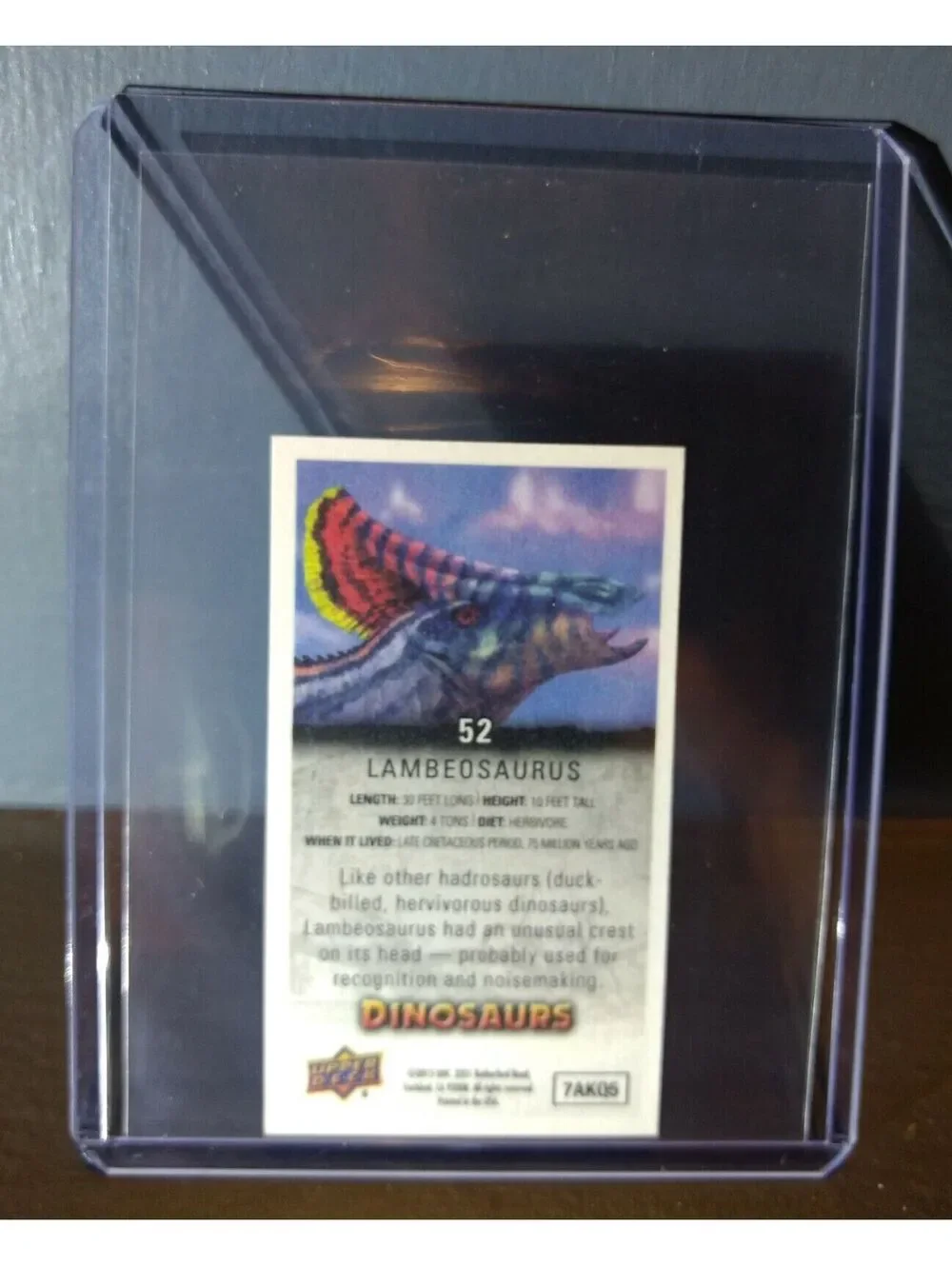2015 Upper Deck Dinosaurs Canvas Mini Lambeosaurus #52 Trading Card